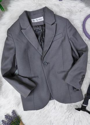 Классический пиджак для мальчика autograph серый размер 981 фото