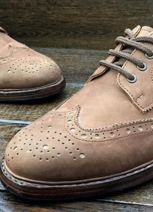 Samuel windsor кожаные мужские броги. туфли. hand made. england5 фото
