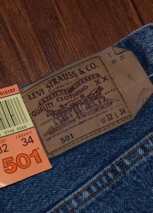 Levis 501 usa original fit jeans мужские джинсы левис сделаны в сша7 фото