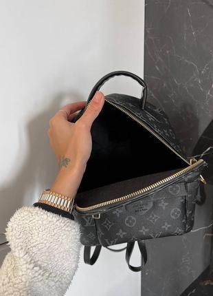 Брендовий жіночий рюкзак в стилі луі віттон louis vuitton. колір чорний з сірим.5 фото