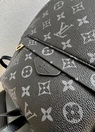 Брендовий жіночий рюкзак в стилі луі віттон louis vuitton. колір чорний з сірим.7 фото