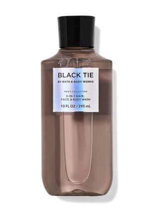Гель для душу обличчя тіла 3 в 1 black tie bath and body works оригінал сша b230601