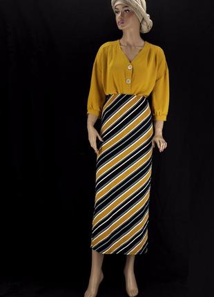 Брендовая длинная юбка "dorothy perkins". размер uk8/eur36.7 фото