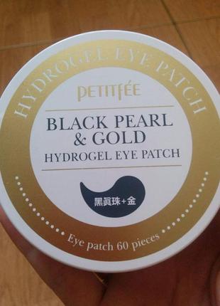 Гидрогелевые патчи petitfee black pearl &amp; goldhydrogel eye patch. корея 3