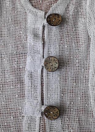 Женский летний жакет, накидка из сетчатой ткани.2 фото
