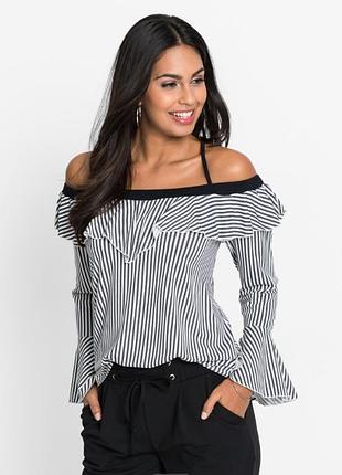 Блуза с воланами из вискозы, bodyflirt  р. 44-48 наш.