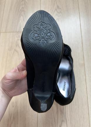 Чорні туфлі на високому каблуку graceland 🛍️1+1=3🛍️8 фото