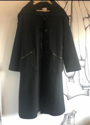 Пальто 100% шерсть masai дания свободный крой оверсайз