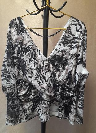 Леопардовая блуза из качественного трикотажа.5 фото