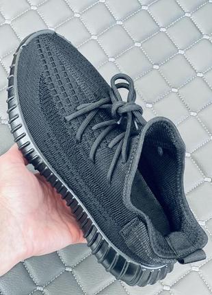 Adidas yeezy boost 350 v2 black кросівки адідас ізі буст 350 чорні3 фото