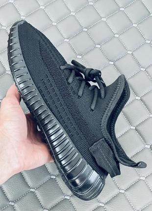 Adidas yeezy boost 350 v2 black кросівки адідас ізі буст 350 чорні2 фото