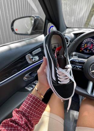 Кеды на платформе vans old school platform premium черно белые классика актуальны всегда летние текстильные кеды5 фото