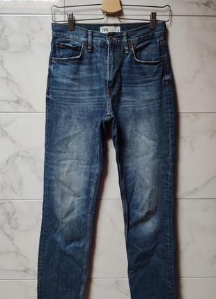 Крутые базовые синие джинсы zara (из новых коллекций)1 фото
