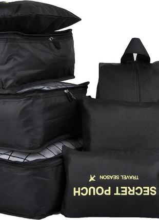 Набір органайзерів travelty packing cubes black