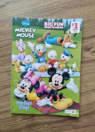 Детская раскраска -activity book ausa mini mikey mouse,дональд дак,поночка
