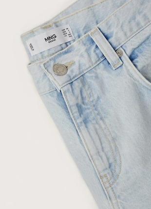 Широкие джинсы с низкой посадкой светло-голубого цвета от mango размеры: 34-42 (xs-xl)4 фото