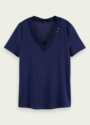Новая синяя футболка scotch&soda лен cos