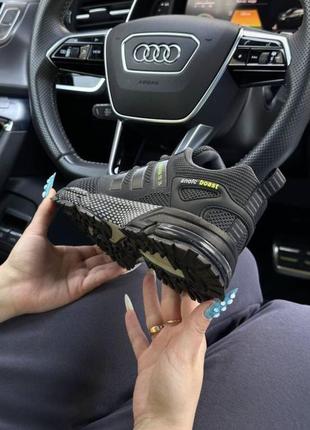 Кросівки текстильні адідас маратон сірі і чорні /кроссовки adidas marathon tn тёмно-серые🔥8 фото
