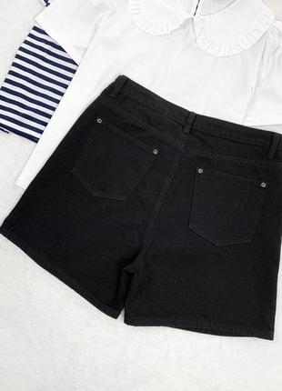 Нові чорні джинсові шорти5 фото