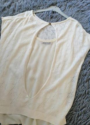 Турецкая трикотажная блуза с шифоновой подкладкой эффект жилета на блузке сшита видеообзор есть tiktok3 фото
