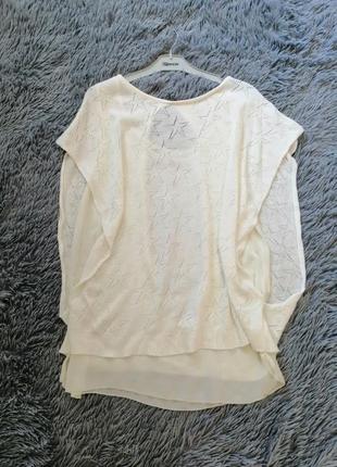 Турецкая трикотажная блуза с шифоновой подкладкой эффект жилета на блузке сшита видеообзор есть tiktok6 фото