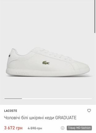 Кроссовки lacoste кед кеды кроссовки