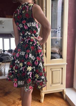 Сукня вишита вишивка плаття з вишивкою нарядне плаття плаття в квіти2 фото