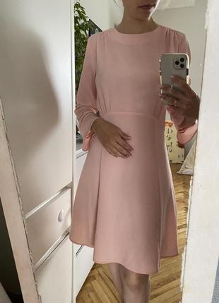 Платье платье h&m розовое xs-s