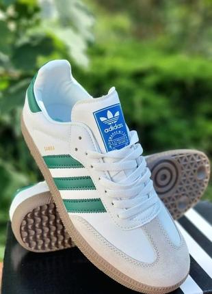 Adidas samba og green white