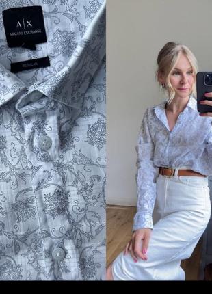 Белая рубашка armani оригинал белья рубашка