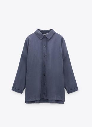 Zara сорочка оверсайз  рубашка6 фото