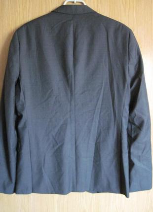 .новый тонкий серый пиджак " s.oliwer " w38 long шерсть 80%7 фото