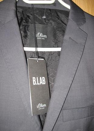 .новый тонкий серый пиджак " s.oliwer " w38 long шерсть 80%9 фото