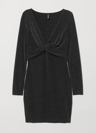 Платье люрекс m-l h&m