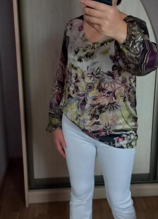 Блузка блуза з натурального шовку1 фото
