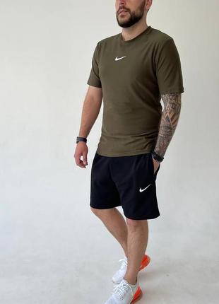 Спортивный летний костюм nike мужской,спортивный костюм на лето,комплект двойка футболка шорты