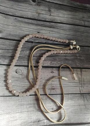 Ожерелье стекло на затяжке