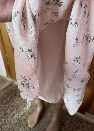 Шифоновое платье макси в цветы сарафан женский в цветы бежевое платье женское в цветы летнее платье женская6 фото