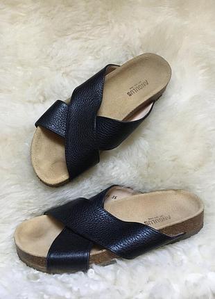 Шлепки шлёпанцы кожаные летние, 352 фото