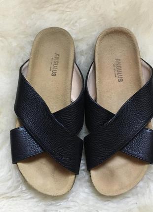 Шлепки шлёпанцы кожаные летние, 357 фото