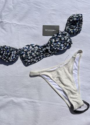 Купальник комбинированный prettylittlething boohoo
