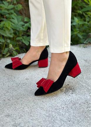 Замшеві туфлі на підборах з натуральної замші замшевые туфли на каблуке натуральная замша