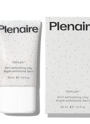 Plenaire tripler 3in1 exfoliating clay відлущувальний засіб 3 в 1, 30 мл2 фото