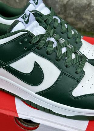 Кроссовки nike dunk low michigan state team green varsity green