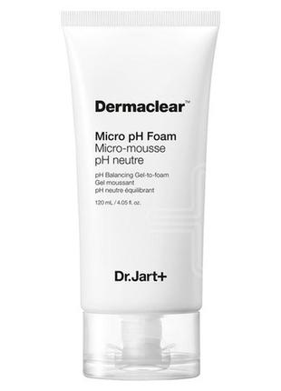 Гель-пенка для умывания восстанавливающая рн-баланс dr. jart+ dermaclear micro ph foam cleanser 120ml1 фото