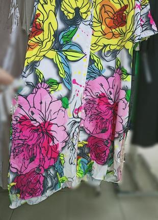 Премиум ,батал! шикарное эластичное платье-рубашка с карманами,56-60разм, турция.2 фото