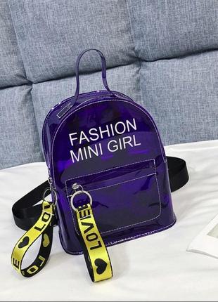 Прозрачные силиконовые рюкзаки fashion mini girl