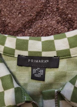 Топ в клітинку з комірцем від primark2 фото