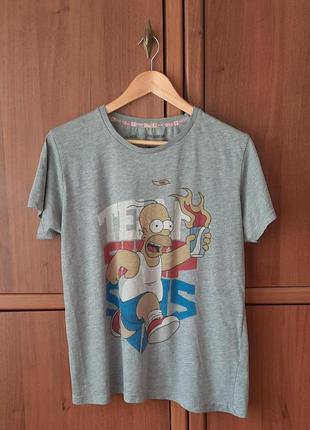 Чоловіча футболка гомер сімпсон сімпсони | homer simpson the simpsons pull & bear