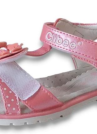 Открытые босоножки сандали для девочки летняя обувь клиби clibee 178 р.25,306 фото